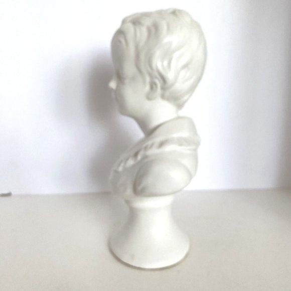Porcelain Busts Napcoware Brother Sister Vintage Japan Ceramic Statue Victorian - Picture 7 of 16